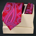 Microsilk Paisley Tie and Pocket Square Set 