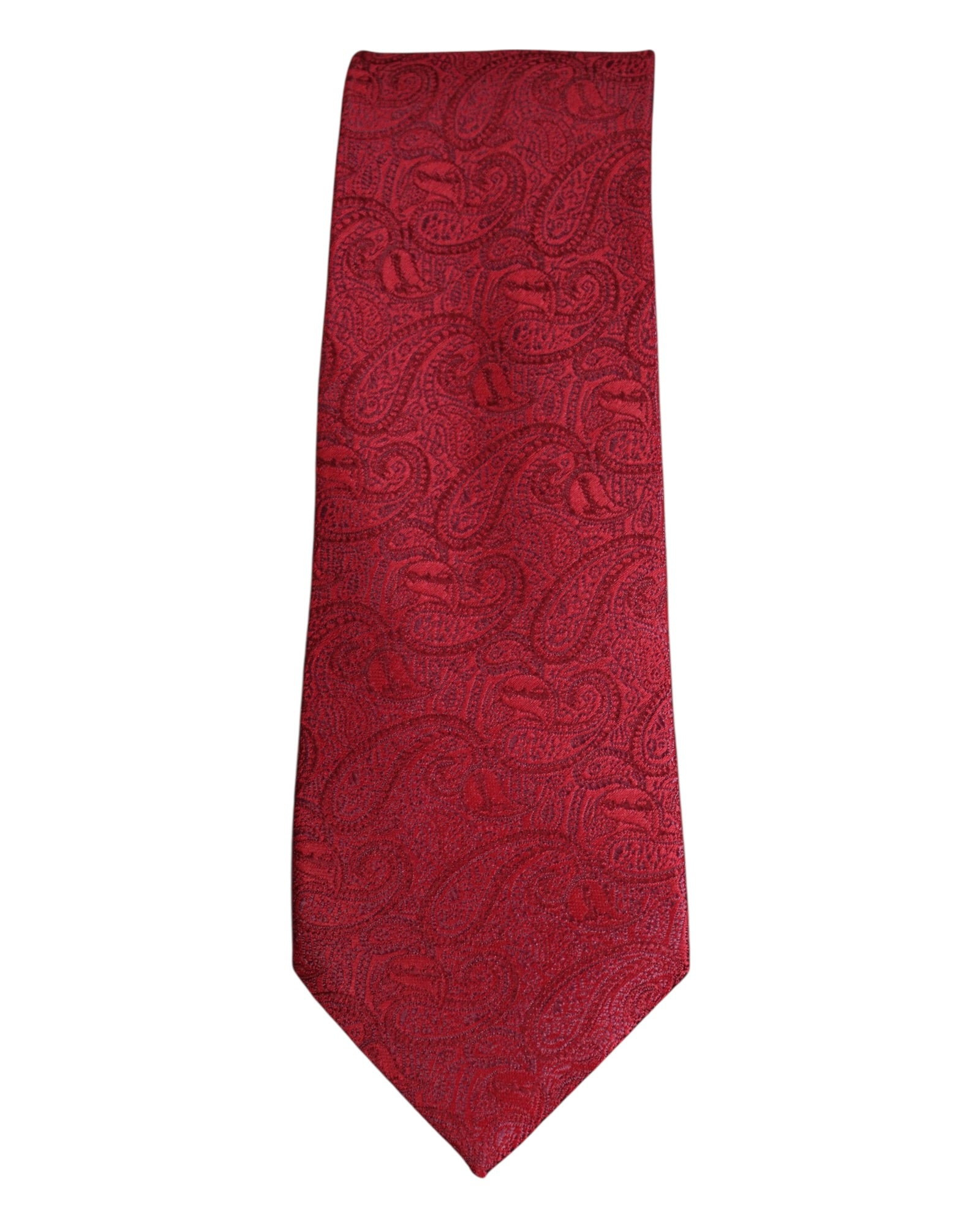 Luxury Maroon Paisley Microsilk Tie