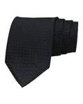 Classic Black Textured Microsilk Tie