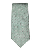Sage Green Micro Pattern Microsilk Tie