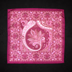 Fuchsia Pink Paisley Microfiber Pocket Square