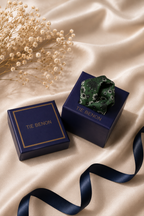 Dark Green Floral Microfiber Pocket Square