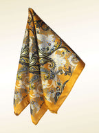 Gold Paisley Microfiber Pocket Square