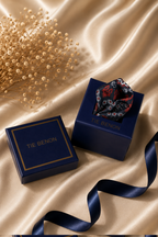 Red Floral Microfiber Pocket Square