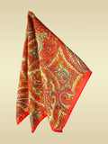 Red Paisley Microfiber Pocket Square