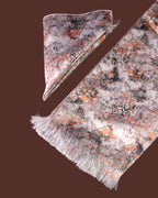 Cotton Seed Multicolour Geometric Printed Scarf With Pocket Square