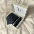 TieBenon Black Paisley Tie with Pocket Square – Premium Microfiber