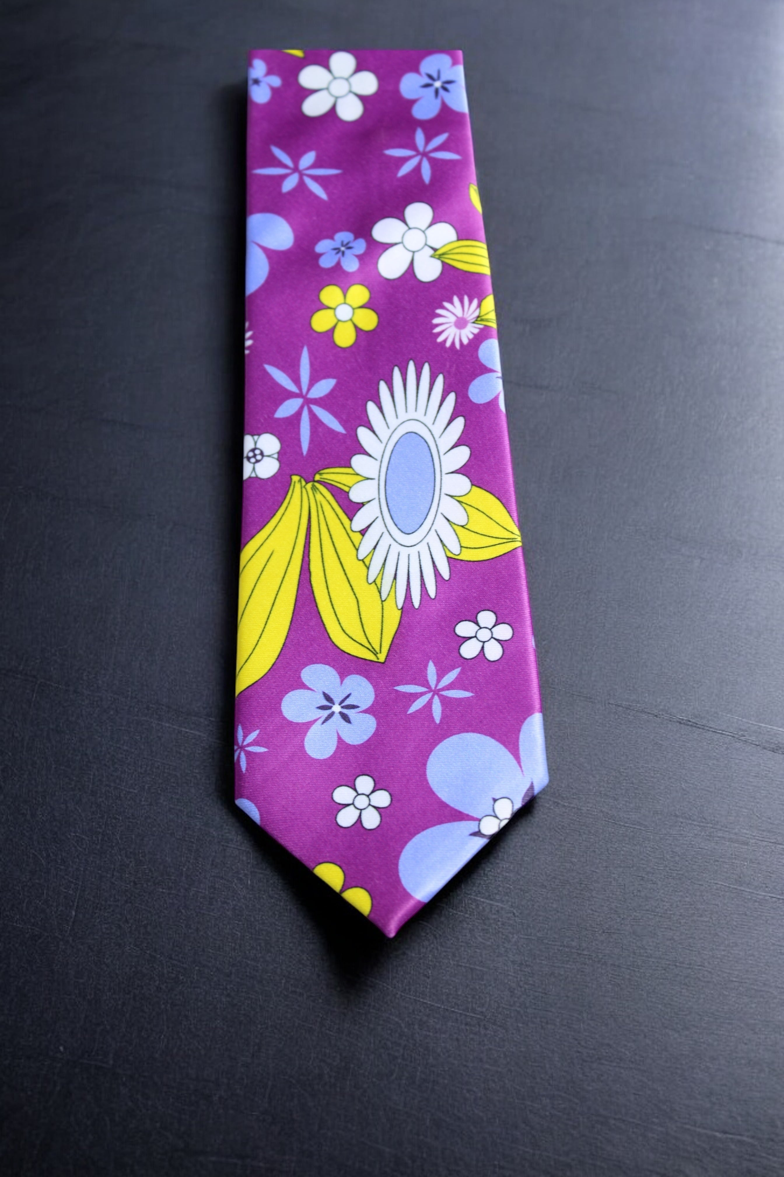 Whimsical Floral Tie With Pocket Square