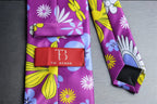 Whimsical Floral Tie With Pocket Square