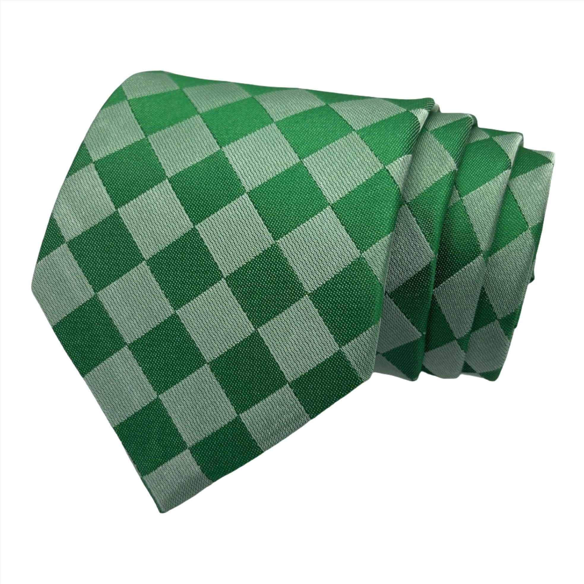 Green Checkered Tie