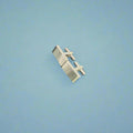 Silver Embossed Dot Rectangular Cufflinks