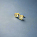 Stone Silver And Gold Cufflinks