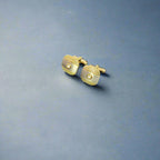 Stone Silver And Gold Cufflinks