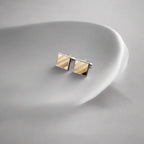 Peach Stripes Mother Of Pearl Cufflinks