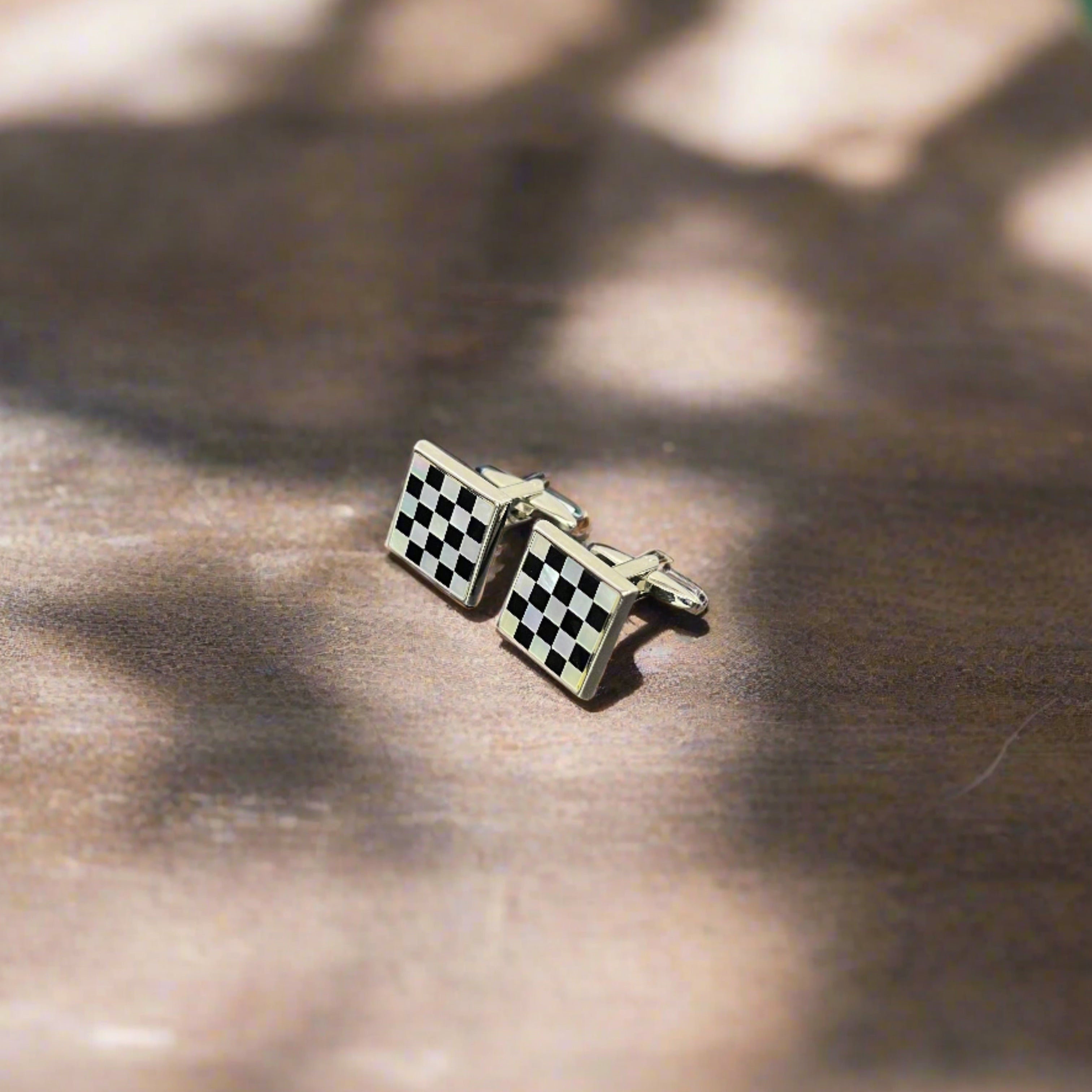Chess Board MOP cufflinks