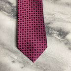Pink And Black Dotted Tie