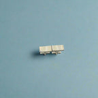 Silver Embossed Dot Rectangular Cufflinks