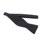Black Woven Microfiber Self Tie Bowtie