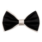 Black And White Double Layered Bowtie