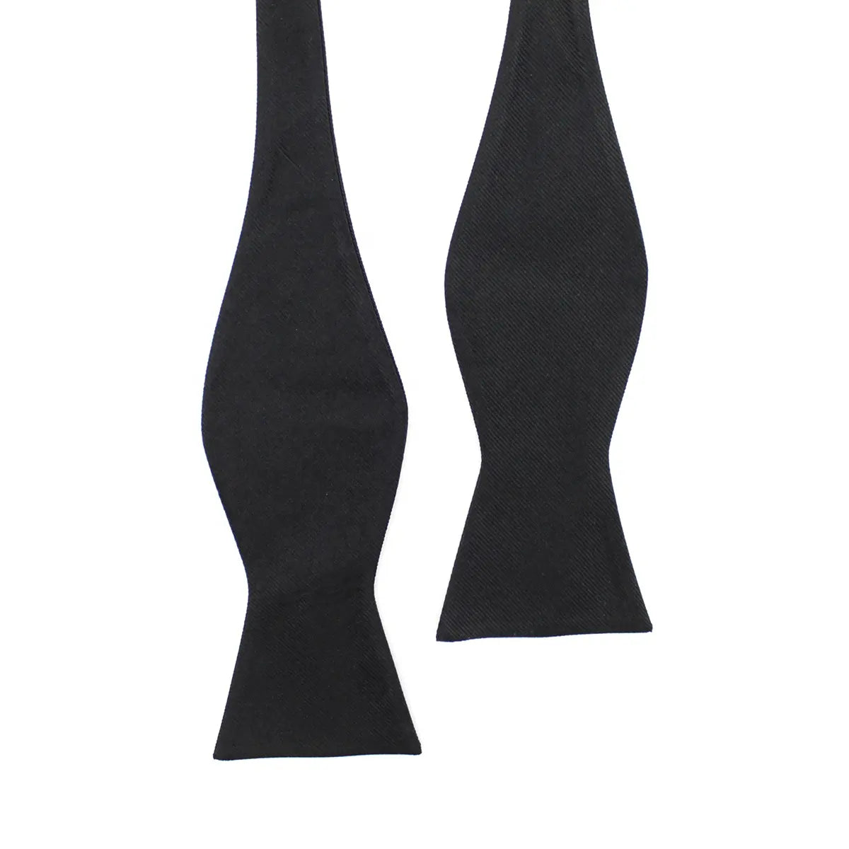 Black Woven Microfiber Self Tie Bowtie