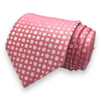 Pink Self Dot Tie