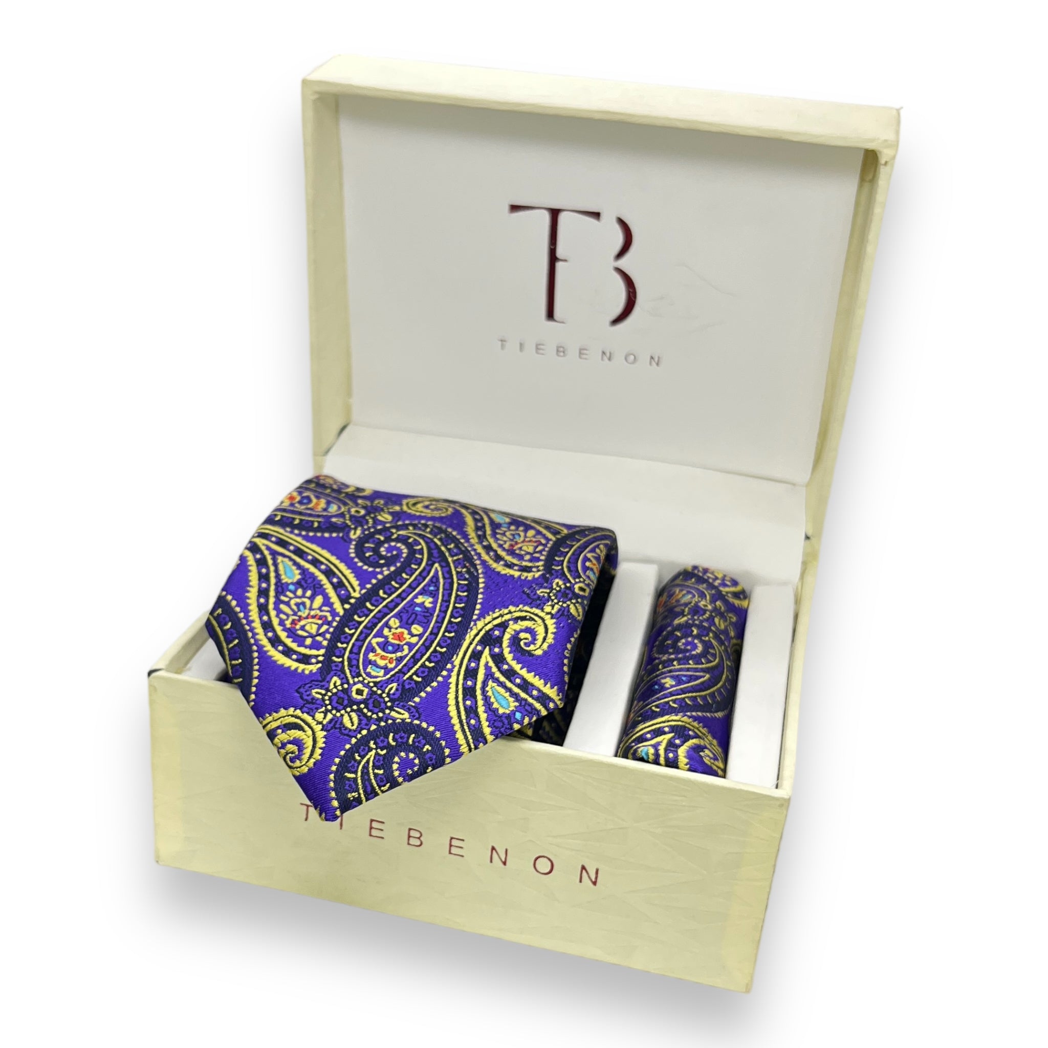 Purple Paisley Tie Combo