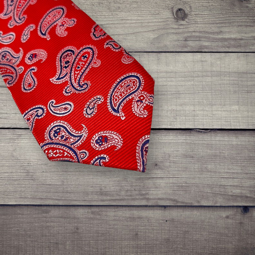 Red Paisley Tie